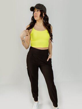 Stretch Crop Cami with Shelf Bra